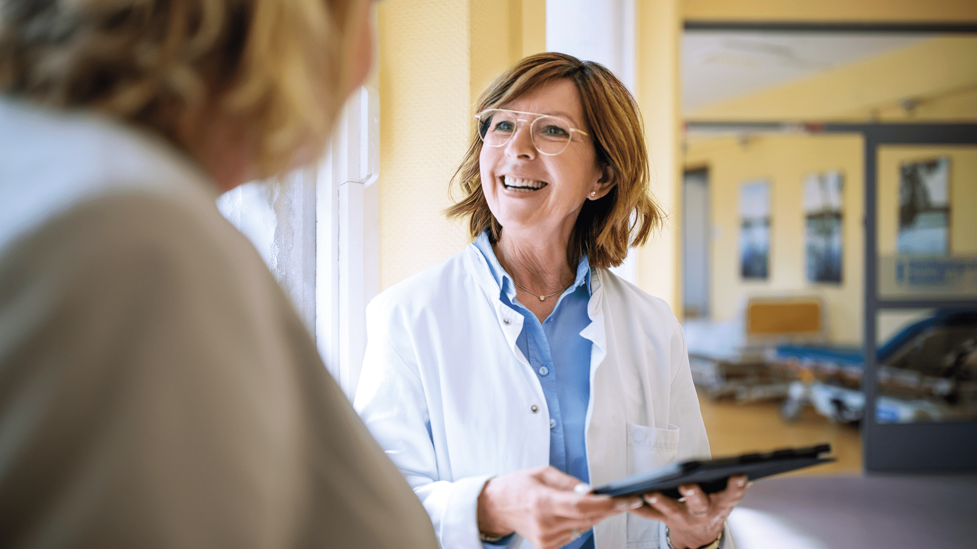 Doctor with a tablet